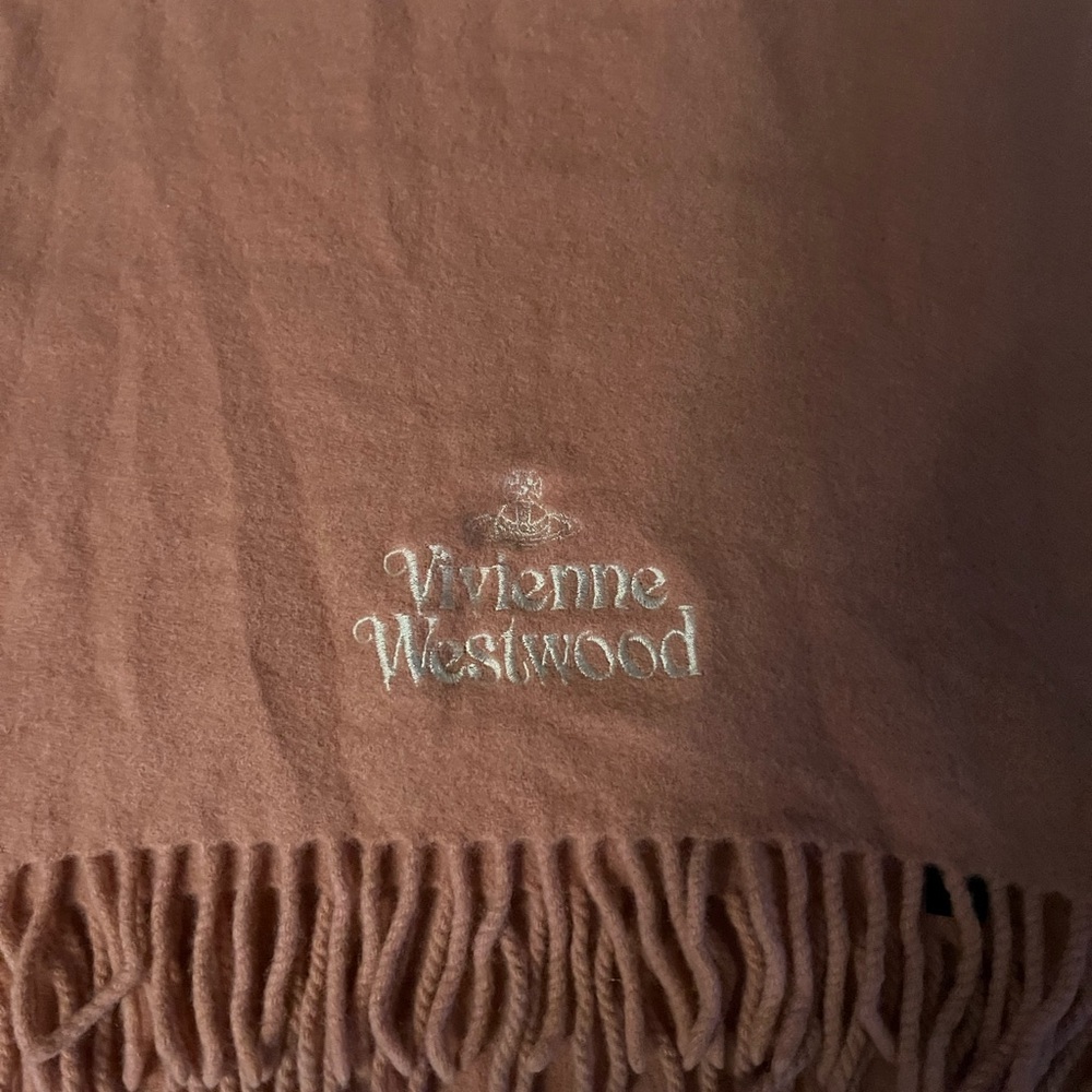 Vivienne Westwood Brown Fringe Scarf